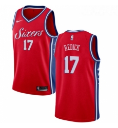 Womens Nike Philadelphia 76ers 17 JJ Redick Swingman Red Alternate NBA Jersey Statement Edition 