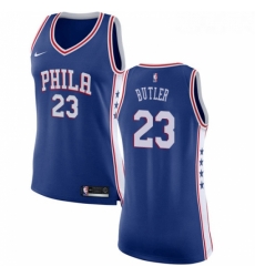 Womens Nike Philadelphia 76ers 23 Jimmy Butler Swingman Blue NBA Jersey Icon Edition 