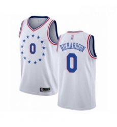 Youth Philadelphia 76ers 0 Josh Richardson White Swingman Jersey Earned Edition 