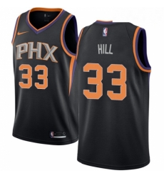 Mens Nike Phoenix Suns 33 Grant Hill Swingman Black Alternate NBA Jersey Statement Edition