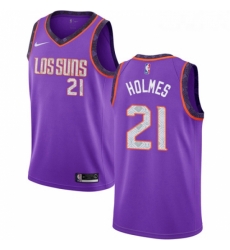 Youth Nike Phoenix Suns 21 Richaun Holmes Swingman Purple NBA Jersey 2018 19 City Edition 