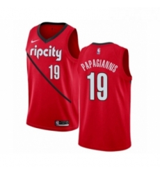 Mens Nike Portland Trail Blazers 19 Georgios Papagiannis Red Swingman Jersey Earned Edition 