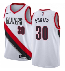 Mens Nike Portland Trail Blazers 30 Terry Porter Swingman White Home NBA Jersey Association Edition