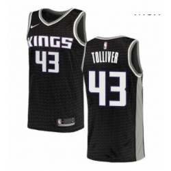 Mens Nike Sacramento Kings 43 Anthony Tolliver Swingman Black NBA Jersey Statement Edition