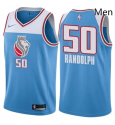 Mens Nike Sacramento Kings 50 Zach Randolph Swingman Blue NBA Jersey City Edition 