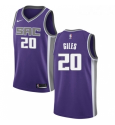 Womens Nike Sacramento Kings 20 Harry Giles Authentic Purple Road NBA Jersey Icon Edition 