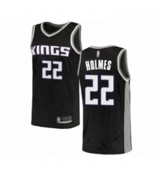 Womens Sacramento Kings 22 Richaun Holmes Swingman Black Basketball Jersey Statement Edition 