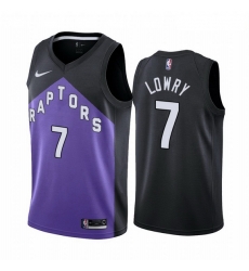 Men Toronto Raptors 7 Kyle Lowry Purple NBA Swingman 2020 21 Earned Edition Jersey