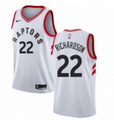 Womens Nike Toronto Raptors 22 Malachi Richardson Swingman White NBA Jersey Association Edition 