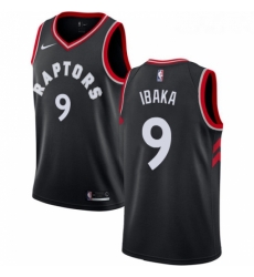 Womens Nike Toronto Raptors 9 Serge Ibaka Authentic Black Alternate NBA Jersey Statement Edition