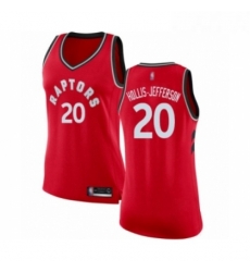 Womens Toronto Raptors 20 Rondae Hollis Jefferson Swingman Red Basketball Jersey Icon Edition 