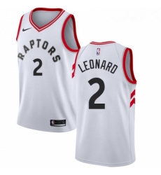 Youth Nike Toronto Raptors 2 Kawhi Leonard Swingman White NBA Jersey Association Edition 