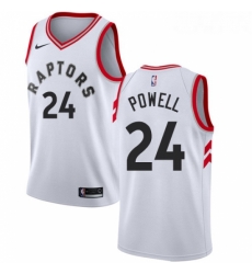 Youth Nike Toronto Raptors 24 Norman Powell Swingman White NBA Jersey Association Edition 