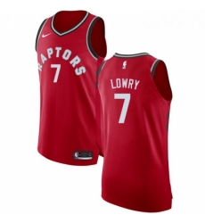 Youth Nike Toronto Raptors 7 Kyle Lowry Authentic Red Road NBA Jersey Icon Edition