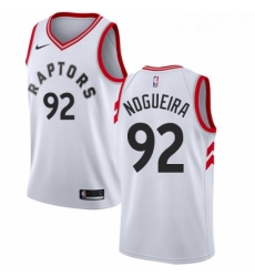 Youth Nike Toronto Raptors 92 Lucas Nogueira Swingman White NBA Jersey Association Edition