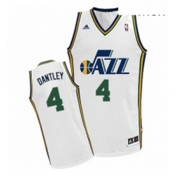 Mens Adidas Utah Jazz 4 Adrian Dantley Swingman White Home NBA Jersey