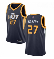 Mens Nike Utah Jazz 27 Rudy Gobert Swingman Navy Blue Road NBA Jersey Icon Edition