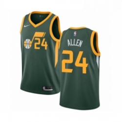 Youth Nike Utah Jazz 24 Grayson Allen Green Swingman Jersey Earned Edition 