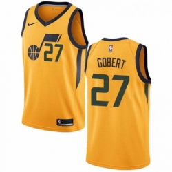 Youth Nike Utah Jazz 27 Rudy Gobert Swingman Gold NBA Jersey Statement Edition