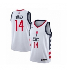 Men Washington Wizards Ish Smith Swingman White Basketball Jersey 2019 20 City Edition