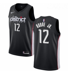 Mens Nike Washington Wizards 12 Kelly Oubre Jr Swingman Black NBA Jersey City Edition