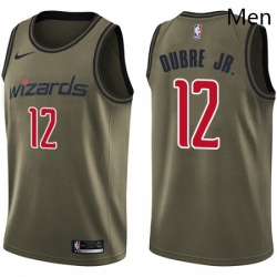 Mens Nike Washington Wizards 12 Kelly Oubre Jr Swingman Green Salute to Service NBA Jersey