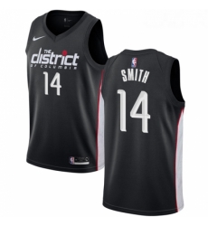 Womens Nike Washington Wizards 14 Jason Smith Swingman Black NBA Jersey City Edition