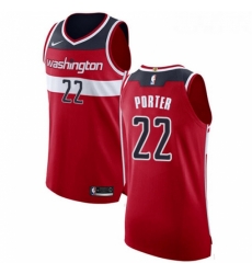 Youth Nike Washington Wizards 22 Otto Porter Authentic Red Road NBA Jersey Icon Edition 