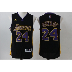 Men Los Angeles Lakers 24 Kobe Bryant Black Swingman Jersey