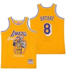 Men Los Angeles Lakers 8 Kobe Bryant skeleton Stitched Jersey