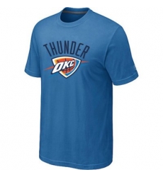 nba oklahoma city thunder T-ahirt blue