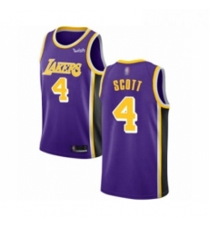 Womens Los Angeles Lakers 4 Byron Scott Authentic Purple Basketball Jerseys Icon Edition