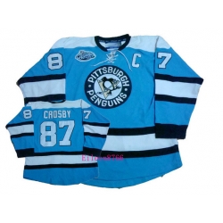 RBK hockey jerseys,Pittsburgh Penguins 87# S.Crosby blue youth