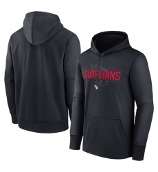 Men Cleveland Guardians Navy Pregame Performance Pullover Hoodie