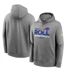 Men Buffalo Bills Heather Gray 2024 AFC East Champions Locker Room Trophy Collection Pullover Hoodie