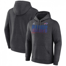 Men Charcoal Buffalo Bills 2024 Nfl Playoffs Pullover Hoodie