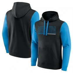 Men Blue Carolina Panthers Outline Pullover Hoodie