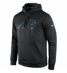 NFL Mens Carolina Panthers Nike Black Practice Performance Pullover Hoodie