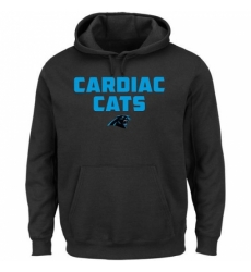 NFL Mens Nike Carolina Panthers Majestic Black Hot Phrase Pullover Hoodie