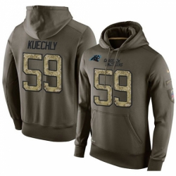 NFL Nike Carolina Panthers 59 Luke Kuechly Green Salute To Service Mens Pullover Hoodie