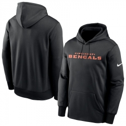 Men Cincinnati Bengals Nike Fan Gear Wordmark Performance Pullover Hoodie Black