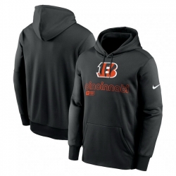 Men Nike Black Cincinnati Bengals Performance Pullover Hoodie