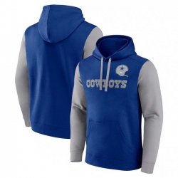 Men Fanatics Royal Dallas Cowboys Fleece Pullover Hoodie