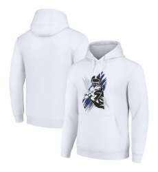 Men Starter White Dallas Cowboys Player X Fleece Pullover Hoodie