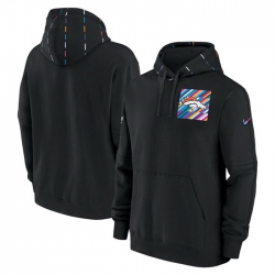 Men Denver Broncos Black 2023 Crucial Catch Club Pullover Hoodie