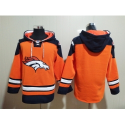 Men Denver Broncos Blank  Stitched Hoodie