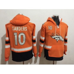 Men Nike Denver Broncos Emmanuel Sanders 10 NFL Winter Thick Hoodie