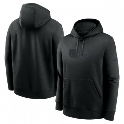 Men Nike Black Detroit Lions Edge French Terry Club Pullover Hoodie