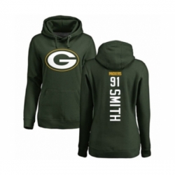 Football Womens Green Bay Packers 91 Preston Smith Green Backer Hoodie