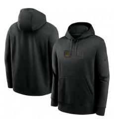 Men Nike Black Green Bay Packers Edge French Terry Club Pullover Hoodie